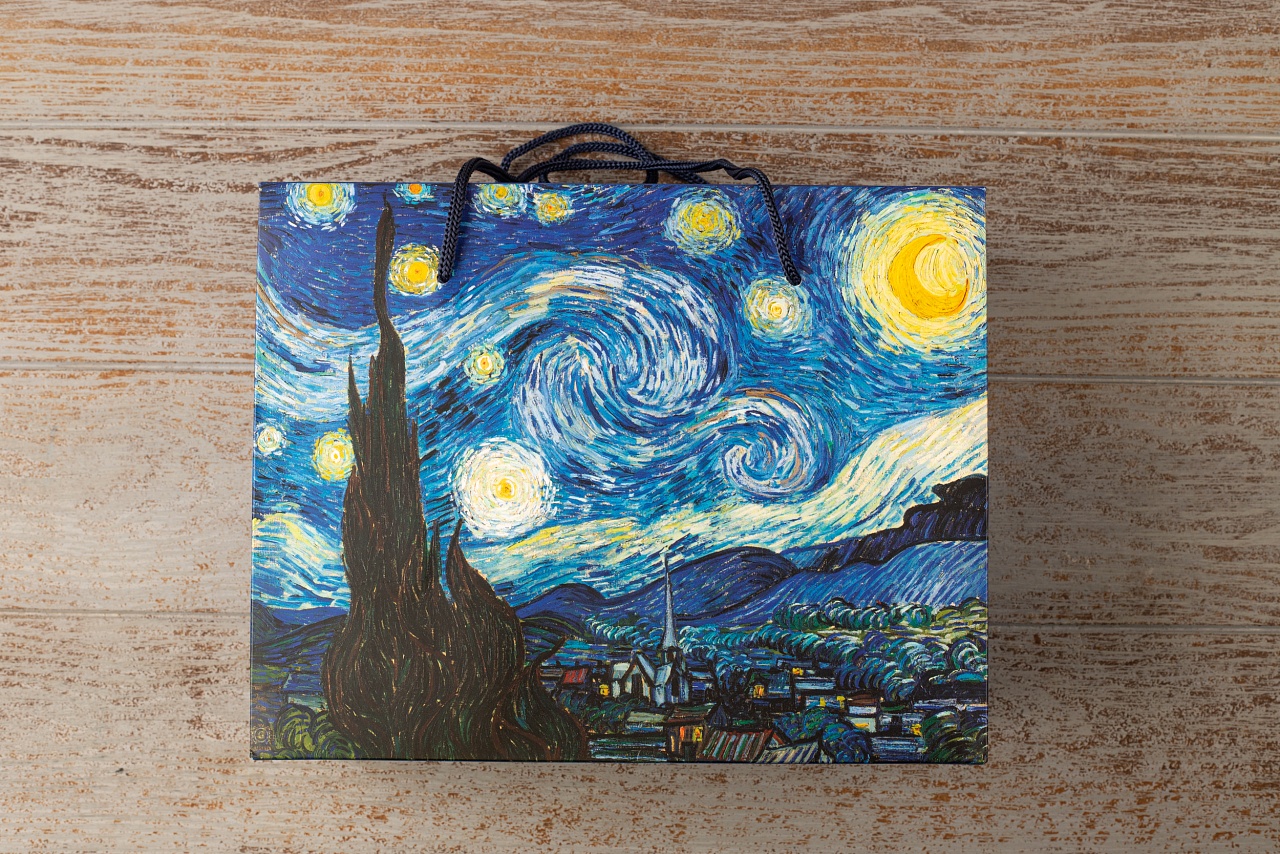Пакет-коробка «Ван Гог» фото №1